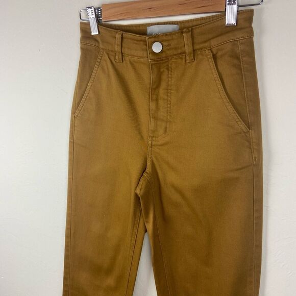 Everlane ‘The Straight Leg’ Crop Pant - Golden Brown - Picture 3 of 8
